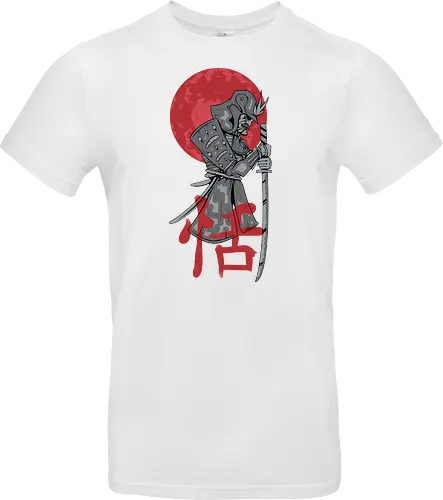 Japanese Ronin Samurai Warrior Red Sun