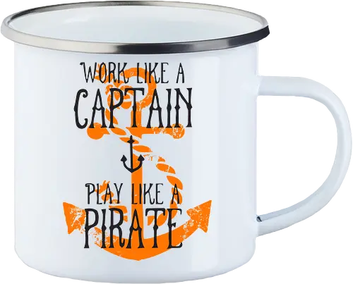 Work Like A Captain Play Like A Pirate Nautical Quote