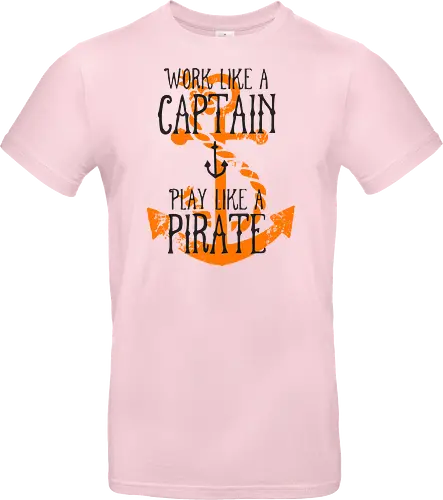 Work Like A Captain Play Like A Pirate Nautical Quote