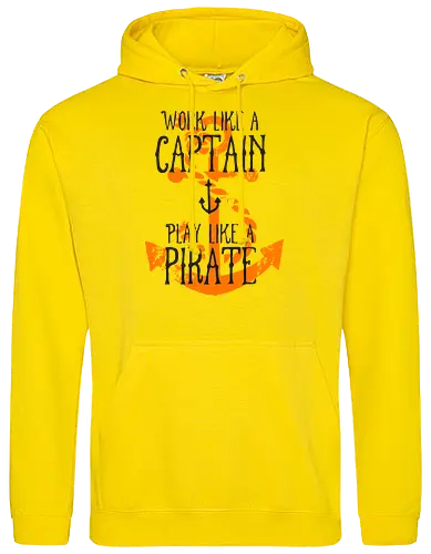 Work Like A Captain Play Like A Pirate Nautical Quote