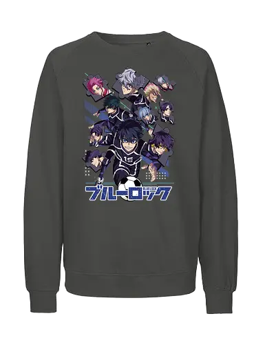 Blue Lock – Striker Evolution - anime aesthetic, blue lock, soccer anime, football anime, striker program, egoist player, anime sports, competitive anime, sports manga, japanese anime, anime art, goal scoring, striker battle, training arc, intense rivalry - Fairtrade Sweatshirt