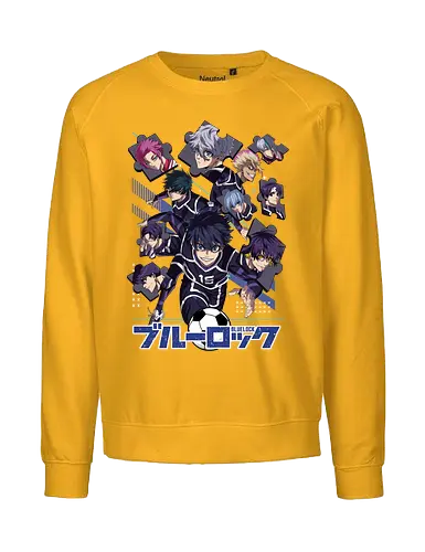 Blue Lock – Striker Evolution - anime aesthetic, blue lock, soccer anime, football anime, striker program, egoist player, anime sports, competitive anime, sports manga, japanese anime, anime art, goal scoring, striker battle, training arc, intense rivalry - Fairtrade Sweatshirt