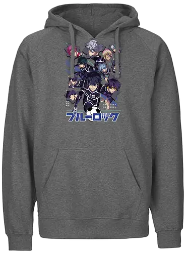 Blue Lock – Striker Evolution - anime aesthetic, blue lock, soccer anime, football anime, striker program, egoist player, anime sports, competitive anime, sports manga, japanese anime, anime art, goal scoring, striker battle, training arc, intense rivalry - Fairtrade Hoodie