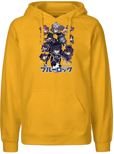 Blue Lock – Striker Evolution - anime aesthetic, blue lock, soccer anime, football anime, striker program, egoist player, anime sports, competitive anime, sports manga, japanese anime, anime art, goal scoring, striker battle, training arc, intense rivalry - Fairtrade Hoodie