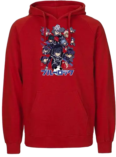 Blue Lock – Striker Evolution - anime aesthetic, blue lock, soccer anime, football anime, striker program, egoist player, anime sports, competitive anime, sports manga, japanese anime, anime art, goal scoring, striker battle, training arc, intense rivalry - Fairtrade Hoodie