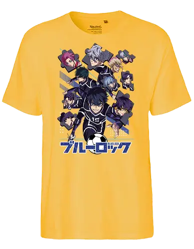 Blue Lock – Striker Evolution - anime aesthetic, blue lock, soccer anime, football anime, striker program, egoist player, anime sports, competitive anime, sports manga, japanese anime, anime art, goal scoring, striker battle, training arc, intense rivalry - Fairtrade T-Shirt