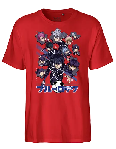 Blue Lock – Striker Evolution - anime aesthetic, blue lock, soccer anime, football anime, striker program, egoist player, anime sports, competitive anime, sports manga, japanese anime, anime art, goal scoring, striker battle, training arc, intense rivalry - Fairtrade T-Shirt