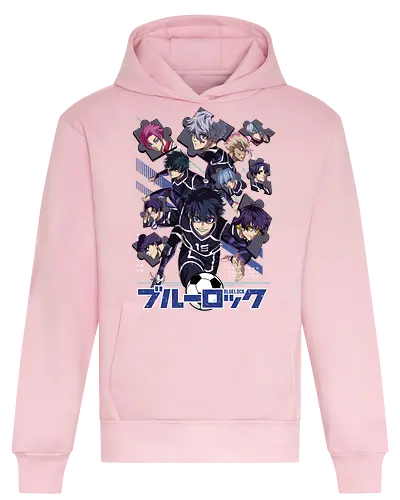 Blue Lock – Striker Evolution - anime aesthetic, blue lock, soccer anime, football anime, striker program, egoist player, anime sports, competitive anime, sports manga, japanese anime, anime art, goal scoring, striker battle, training arc, intense rivalry - Heavyweight Hoodie