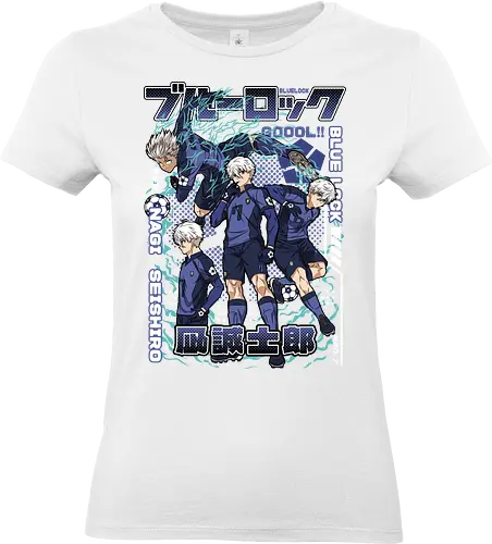Nagi – Genius Striker - blue lock, nagi seishiro, anime striker, soccer prodigy, football anime, lazy genius, first touch master, sports anime, manga series, japanese anime, anime art, goal scorer, striker talent, blue lock player, anime aesthetic - Standard T-Shirt (Women)