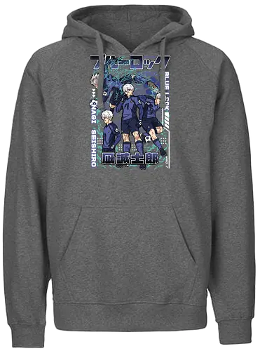Nagi – Genius Striker - blue lock, nagi seishiro, anime striker, soccer prodigy, football anime, lazy genius, first touch master, sports anime, manga series, japanese anime, anime art, goal scorer, striker talent, blue lock player, anime aesthetic - Fairtrade Hoodie