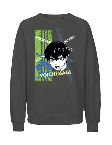 Isagi – Adaptation King - blue lock, isagi yoichi, adaptive striker, soccer anime, football anime, meta vision, competitive anime, sports manga, japanese anime, anime art, striker evolution, blue lock player, goal scoring, anime aesthetic - Fairtrade Sweatshirt