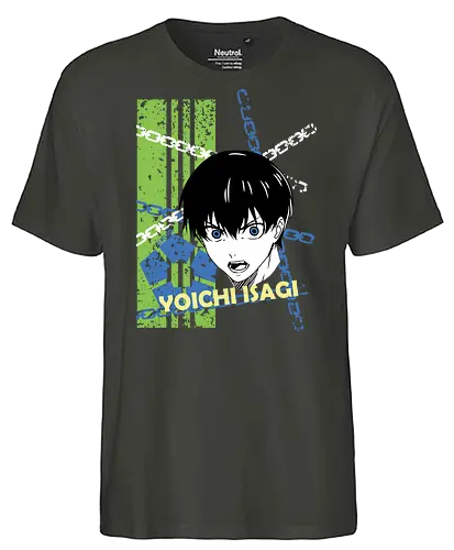 Isagi – Adaptation King - blue lock, isagi yoichi, adaptive striker, soccer anime, football anime, meta vision, competitive anime, sports manga, japanese anime, anime art, striker evolution, blue lock player, goal scoring, anime aesthetic - Fairtrade T-Shirt