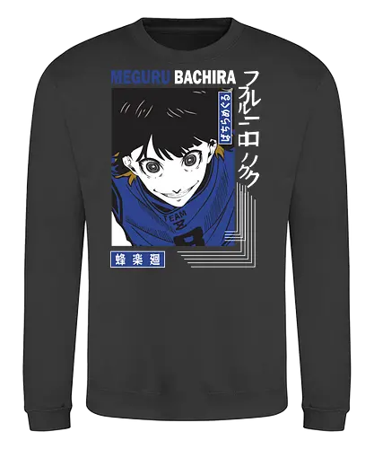 Bachira – Unleashed Dribbler - blue lock player, anime aesthetic, blue lock, meguru bachira, dribble master, soccer anime, football anime, freestyle striker, egoist player, creative playmaker, sports anime, manga series, japanese anime, anime art, goal creator - Sweatshirt