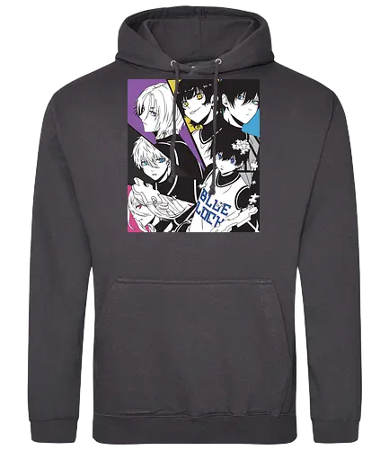 Blue Lock – Ego vs Teamwork - blue lock, soccer anime, football anime, ego vs teamwork, striker philosophy, sports anime, competitive manga, japanese anime, anime art, team match, striker ego, blue lock project, goal scoring, anime aesthetic - Standard Hoodie