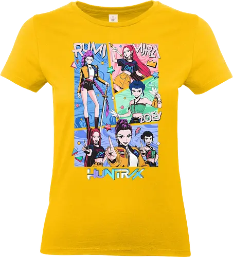 Huntrix – Hunter’s Instinct - huntrix, elite hunters, instinct fighters, anime battle squad, monster slayer team, dark fantasy anime, action anime, combat unit, anime warriors, manga style, japanese anime, anime art, hunter guild, battle instinct, anime aesthetic - Standard T-Shirt (Women)