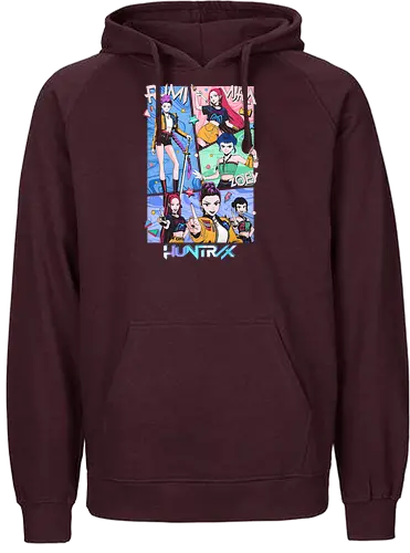 Huntrix – Hunter’s Instinct - huntrix, elite hunters, instinct fighters, anime battle squad, monster slayer team, dark fantasy anime, action anime, combat unit, anime warriors, manga style, japanese anime, anime art, hunter guild, battle instinct, anime aesthetic - Fairtrade Hoodie