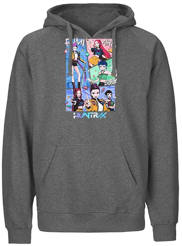 Huntrix – Hunter’s Instinct - huntrix, elite hunters, instinct fighters, anime battle squad, monster slayer team, dark fantasy anime, action anime, combat unit, anime warriors, manga style, japanese anime, anime art, hunter guild, battle instinct, anime aesthetic - Fairtrade Hoodie