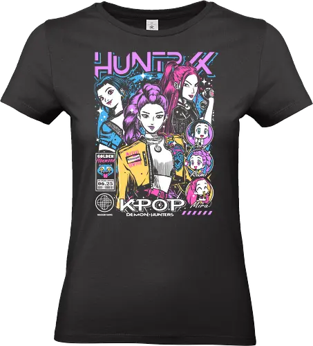 Huntrix – Rise of the Hunters - huntrix, hunter squad, rising hunters, anime battle team, monster hunting, action anime, dark fantasy, combat unit, anime warriors, manga style, japanese anime, anime art, hunter guild, power rise, anime aesthetic - Standard T-Shirt (Women)