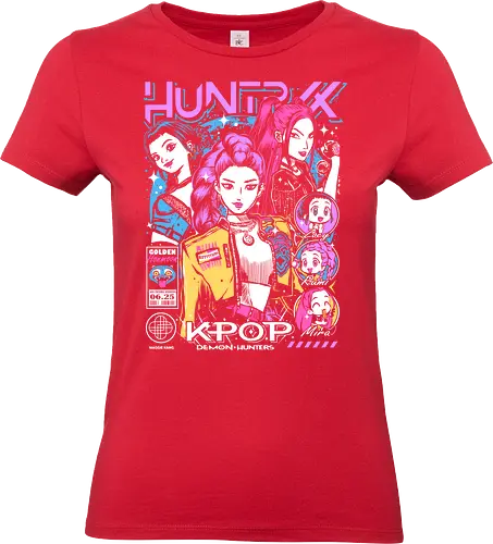Huntrix – Rise of the Hunters - huntrix, hunter squad, rising hunters, anime battle team, monster hunting, action anime, dark fantasy, combat unit, anime warriors, manga style, japanese anime, anime art, hunter guild, power rise, anime aesthetic - Standard T-Shirt (Women)