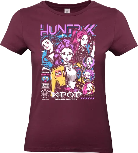 Huntrix – Rise of the Hunters - huntrix, hunter squad, rising hunters, anime battle team, monster hunting, action anime, dark fantasy, combat unit, anime warriors, manga style, japanese anime, anime art, hunter guild, power rise, anime aesthetic - Standard T-Shirt (Women)