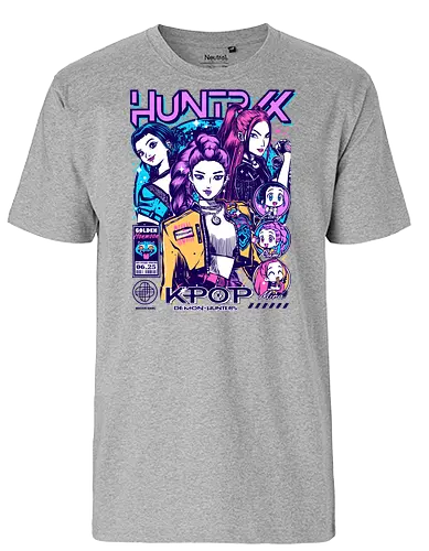 Huntrix – Ultimate Hunt - huntrix, ultimate hunters, hunt mission, anime battle squad, monster slayers, dark action anime, fantasy hunters, combat team, anime warriors, manga series, japanese anime, anime art, hunter crew, final hunt, anime aesthetic - Fairtrade T-Shirt