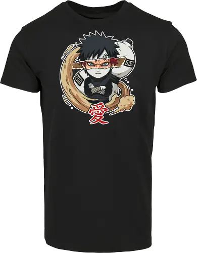 Chibi Gaara Sand Defense - Distorted Gaze Anime Tee Design