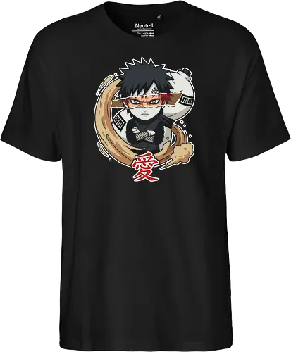Chibi Gaara Sand Defense - Distorted Gaze Anime Tee Design