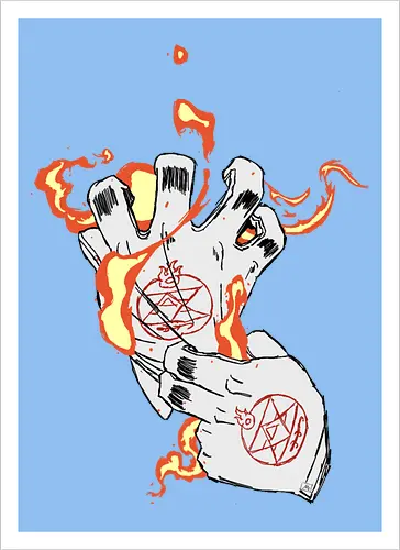 Roy Mustang's gloves- Fullmetal Alchemist fanart