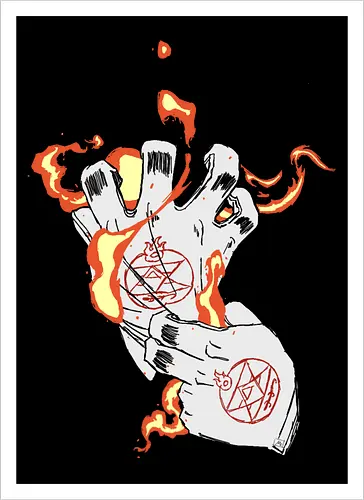 Roy Mustang's gloves- Fullmetal Alchemist fanart