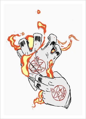 Roy Mustang's gloves- Fullmetal Alchemist fanart