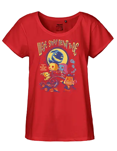 Nightmare – Pumpkin King - Nightmare, halloween town, gothic animation, fantasy film, funko style, chibi skeleton, pop figure style, stylized character, collectible design, spooky cute, holiday gothic, halloween aesthetic, cute dark - Fairtrade Girl Shirt