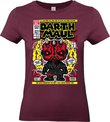 Darth Maul – Sith Warrior - Space Opera, double lightsaber, dark side, sci fi saga, funko style, chibi sith, pop figure style, stylized character, collectible design, villain icon, galaxy battle, force user, cute stylized - Standard T-Shirt (Women)