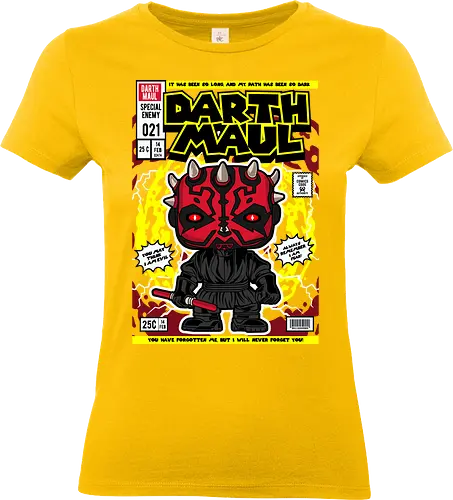 Darth Maul – Sith Warrior - Space Opera, double lightsaber, dark side, sci fi saga, funko style, chibi sith, pop figure style, stylized character, collectible design, villain icon, galaxy battle, force user, cute stylized - Standard T-Shirt (Women)