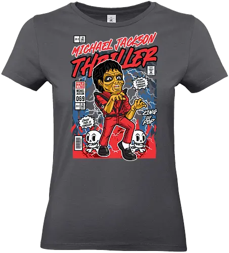 Thriller – Zombie King - thriller, zombie dance, music video, pop legend, 80s music, funko style, chibi dancer, pop figure style, stylized character, collectible design, music icon, horror dance, retro aesthetic, cute spooky - Standard T-Shirt (Women)