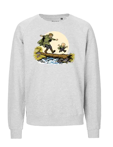 Ser Dunk and Egg - A knight of the seven kingdoms, hedge knight, ser dunk, dunk, Duncan, egg, tall knight, Calvin and Hobbes - Fairtrade Sweatshirt