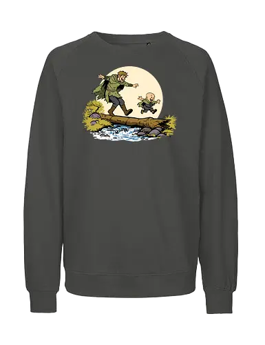 Ser Dunk and Egg - A knight of the seven kingdoms, hedge knight, ser dunk, dunk, Duncan, egg, tall knight, Calvin and Hobbes - Fairtrade Sweatshirt