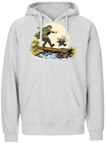 Ser Dunk and Egg - A knight of the seven kingdoms, hedge knight, ser dunk, dunk, Duncan, egg, tall knight, Calvin and Hobbes - Fairtrade Hoodie