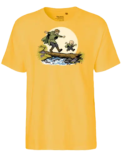 Ser Dunk and Egg - A knight of the seven kingdoms, hedge knight, ser dunk, dunk, Duncan, egg, tall knight, Calvin and Hobbes - Fairtrade T-Shirt