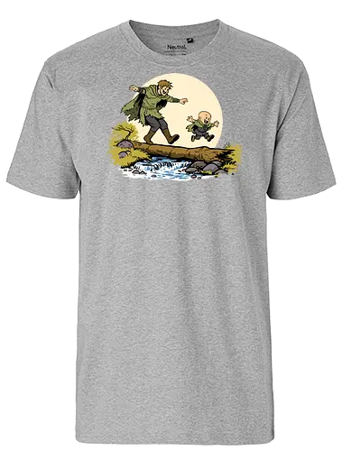 Ser Dunk and Egg - A knight of the seven kingdoms, hedge knight, ser dunk, dunk, Duncan, egg, tall knight, Calvin and Hobbes - Fairtrade T-Shirt