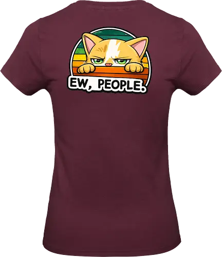 Ew, People. Back - Simlow, Twitch, Streamer, Katze, Chaos, Liebe, Herz - Standard T-Shirt (Women)