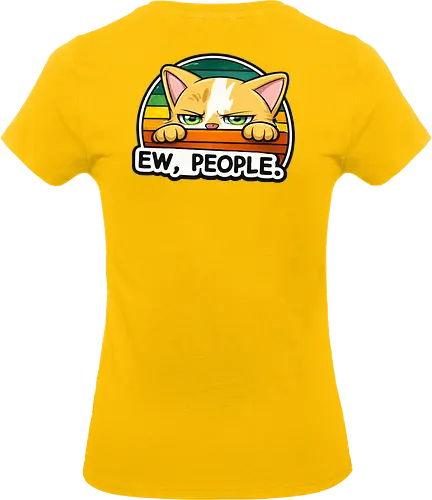 Ew, People. Back - Simlow, Twitch, Streamer, Katze, Chaos, Liebe, Herz - Standard T-Shirt (Women)