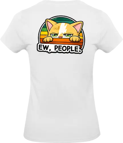 Ew, People. Back - Simlow, Twitch, Streamer, Katze, Chaos, Liebe, Herz - Standard T-Shirt (Women)