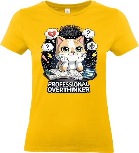 Professional Overthinker - Simlow, Twitch, Streamer, Katze, Chaos - Standard T-Shirt (Women)