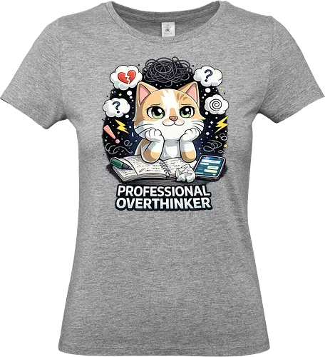Professional Overthinker - Simlow, Twitch, Streamer, Katze, Chaos - Standard T-Shirt (Women)