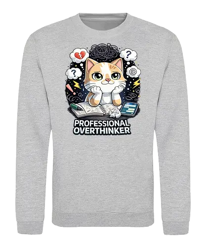 Professional Overthinker - Simlow, Twitch, Streamer, Katze, Chaos - Sweatshirt