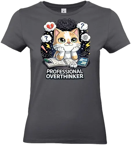 Professional Overthinker - Simlow, Twitch, Streamer, Katze, Chaos - Standard T-Shirt (Women)
