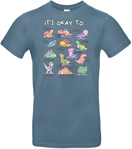 Its Okay To - its okay to be different, autism, autism advocacy, autism awareness, autism dad, autism mom, autistic, awareness, dinosaur, diversity, inclusion, its ok to be different, mental health, neurodiversity, spectrum - Standard T-Shirt