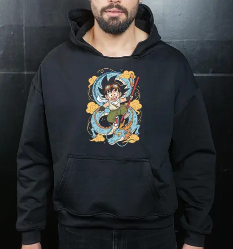 Goku Adventure - Dragon Spirit Anime - Cropped Hoodie