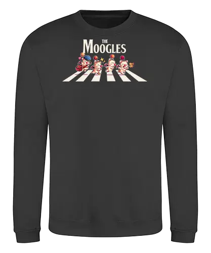 The Moogles - Final, abbey road, rpg, jrpg, games, old games, cloud, Gaming, Villain, beatles, Kupo, cute, fantasy 7 - Sweatshirt