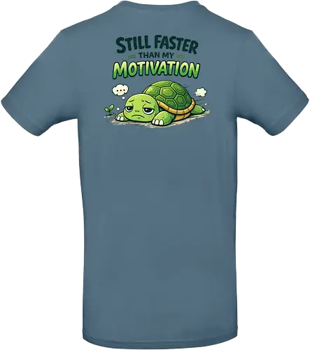 Still faster than my Motivation Back - Simlow, Twitch, Streamer, Katze, Chaos, Turtle - Standard T-Shirt